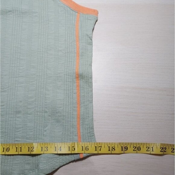 NWOT WE THE FREE Green ribbed sleeveless turtle neck top - Picture 8 of 13